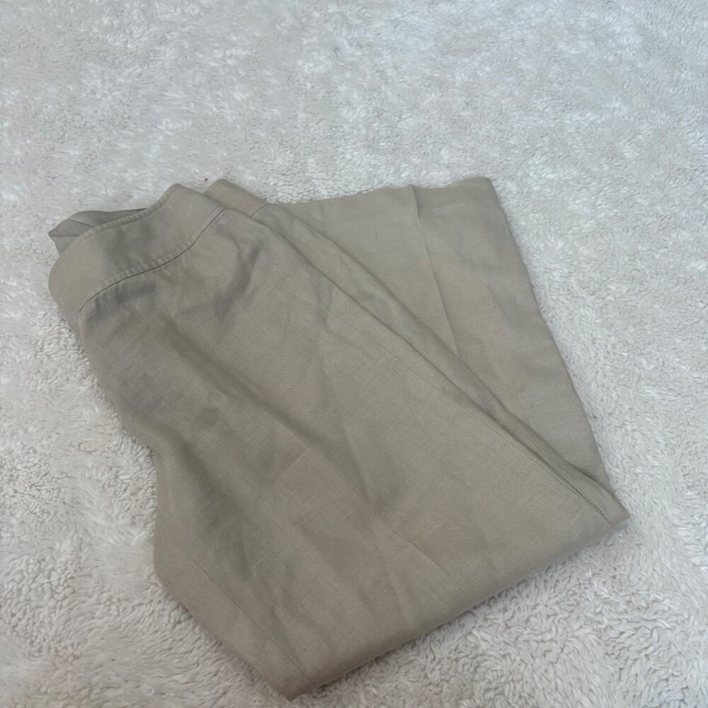 Banana Republic Womens Biege Linen Pants 6 Boho Chic Costal Country Club Grandma